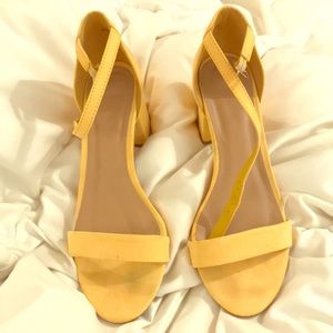 Faux Suede Heeled Sandals